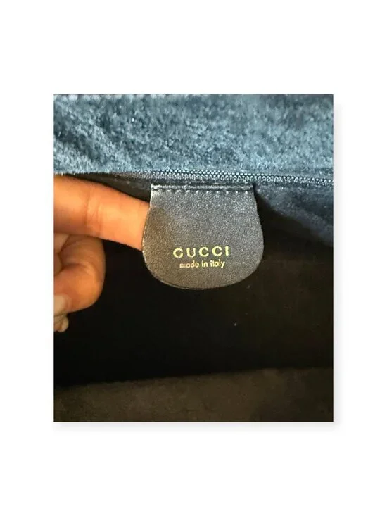 Vintage Gucci Bamboo Handle Black Leather Tote Bag - Picture 6 of 8